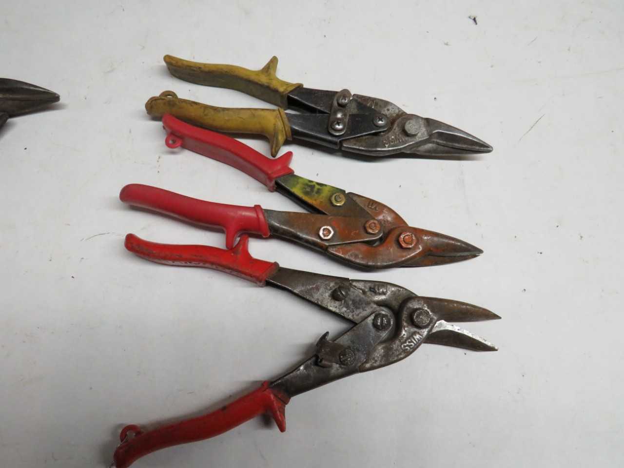 LOT OF 5 ASSORTED SNIPS - ELECTRIC POWER TOOLS
