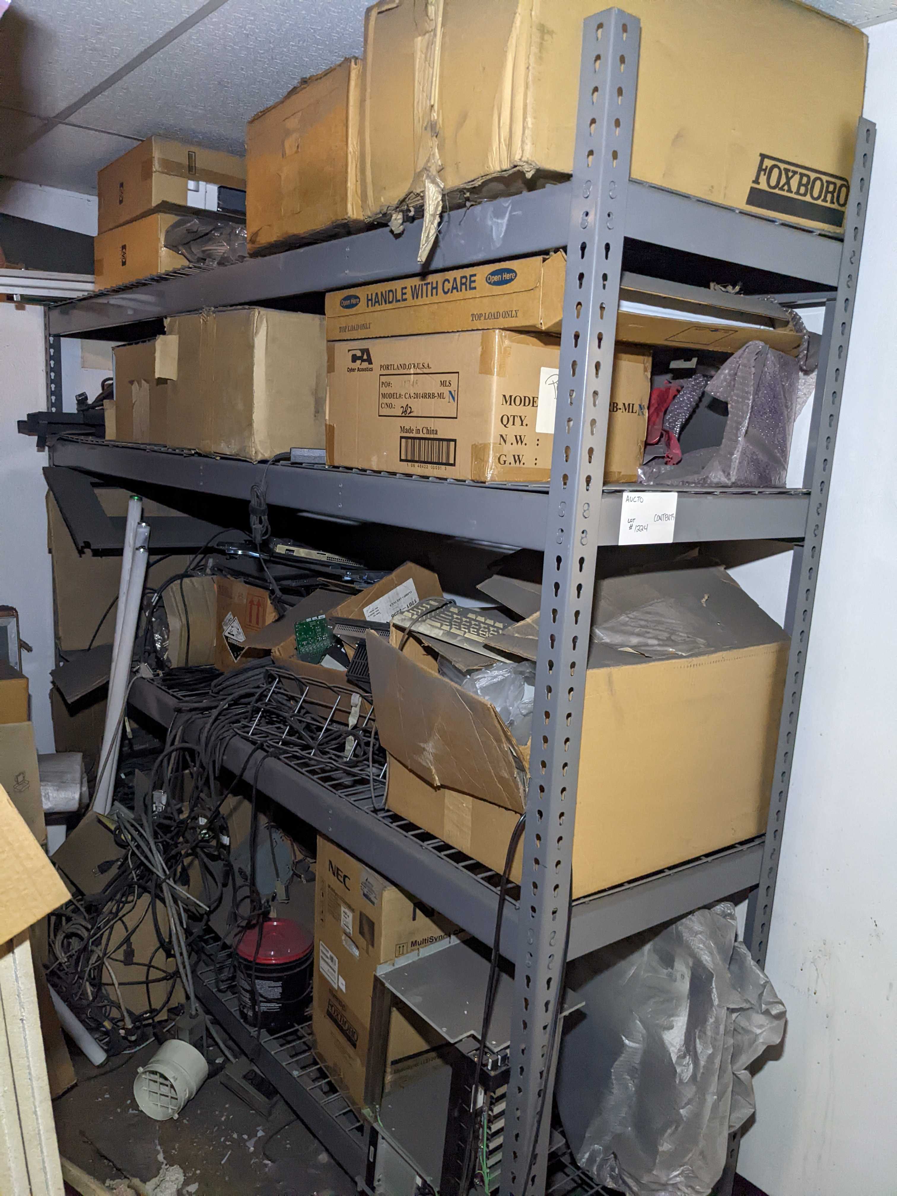CONTENTS OF SHELVING - ELECTRICAL COMPONENTS CONTENTS OF SHELVING - ELECTRICAL COMPONENTS