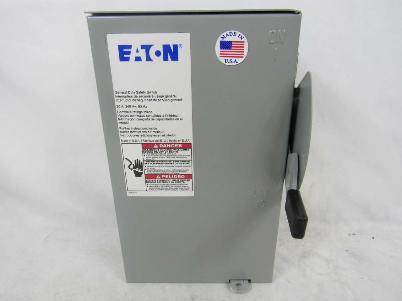 Quantity 6 of Eaton DG221URB Safety Switch 2P 30A 240VAC - ELECTRICAL COMPONENTS