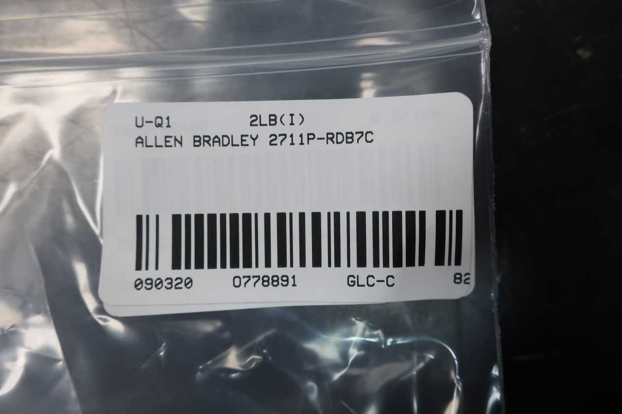 ALLEN BRADLEY 2711P-RDB7C PANELVIEW PLUS 700 COLOR KEY/TOUCH DISPLAY SER D - HMIS & DISPLAYS