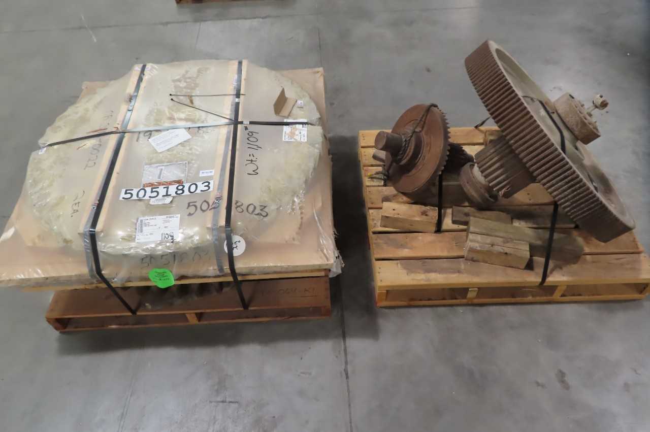 3 PALLETS OF ASSORTED PINION GEAR ASSEMBLIES, ALSTOM - GEAR REDUCERS 3 PALLETS OF ASSORTED PINION GEAR ASSEMBLIES, ALSTOM - GEAR REDUCERS