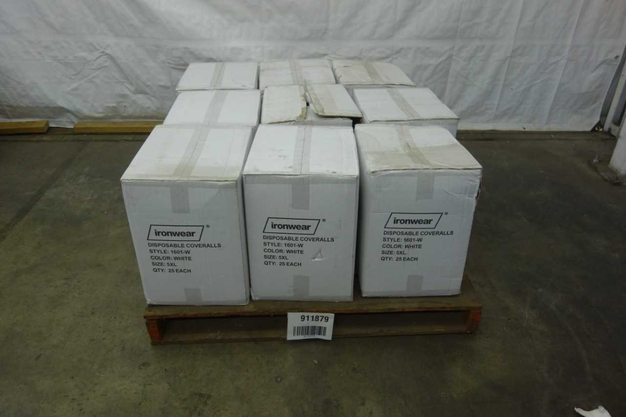 PALLET OF IRONWEAR DISPOSABLE COVERALLS, SIZE 5XL - SAFETY EQUIPMENT