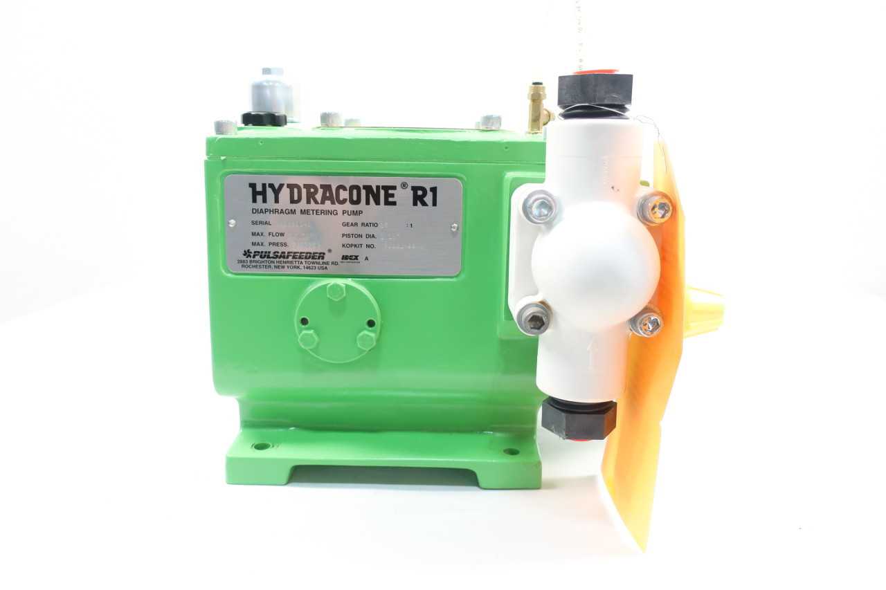 PULSAFEEDER R1 HYDRACONE DIAPHRAGM METERING PUMP - METERING PUMP