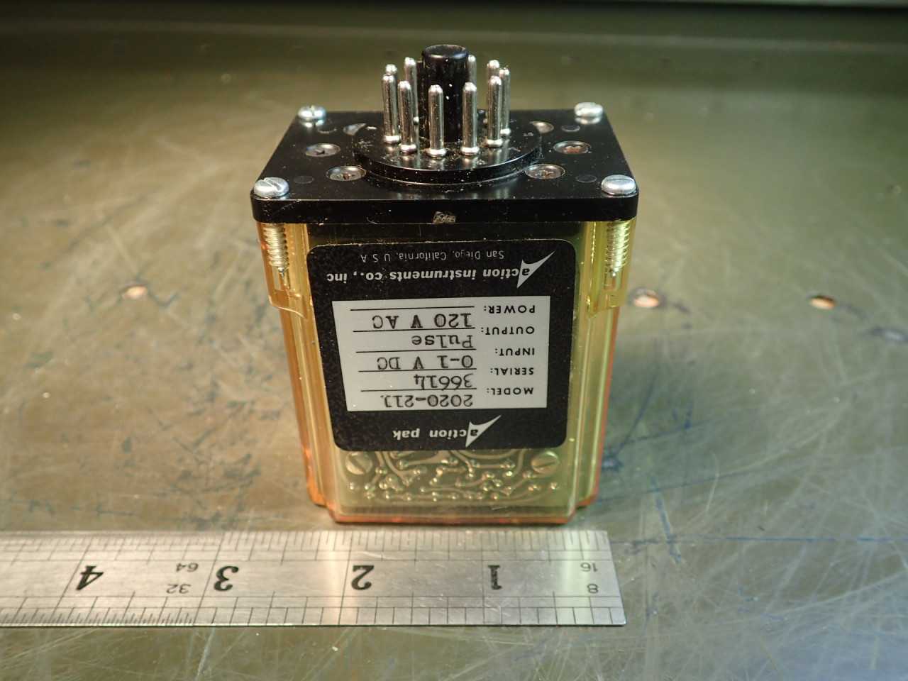 Action-Pak, 2020-211, 0-1 VDC Input Pule: Output 120 VAC Power 11-Pin Base - ELECTRICAL COMPONENTS