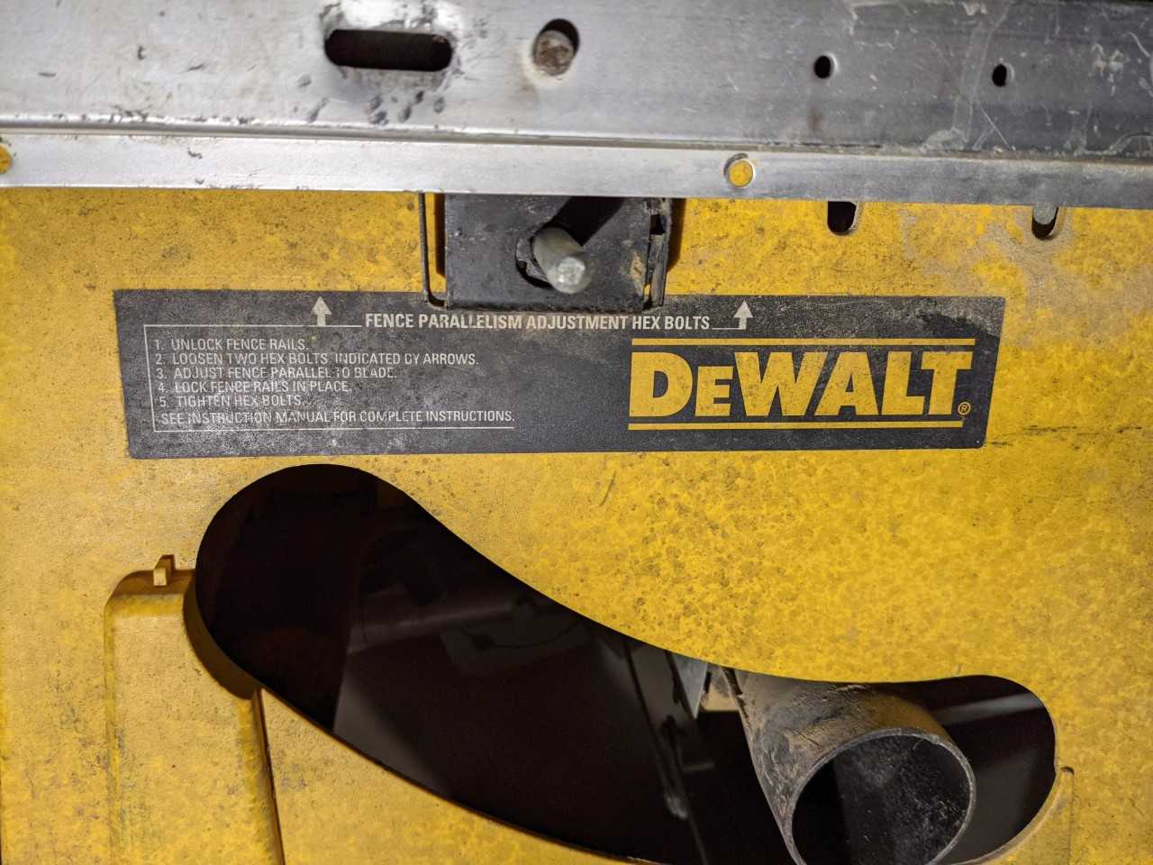 Dewalt Jobsite tablesaw - ELECTRIC POWER TOOLS