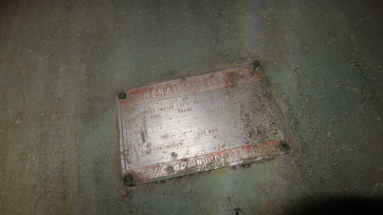 GENERAL ELECTRIC 6346S 700HP 2300V-AC INDUCTION MOTOR - ELECTRIC MOTORS