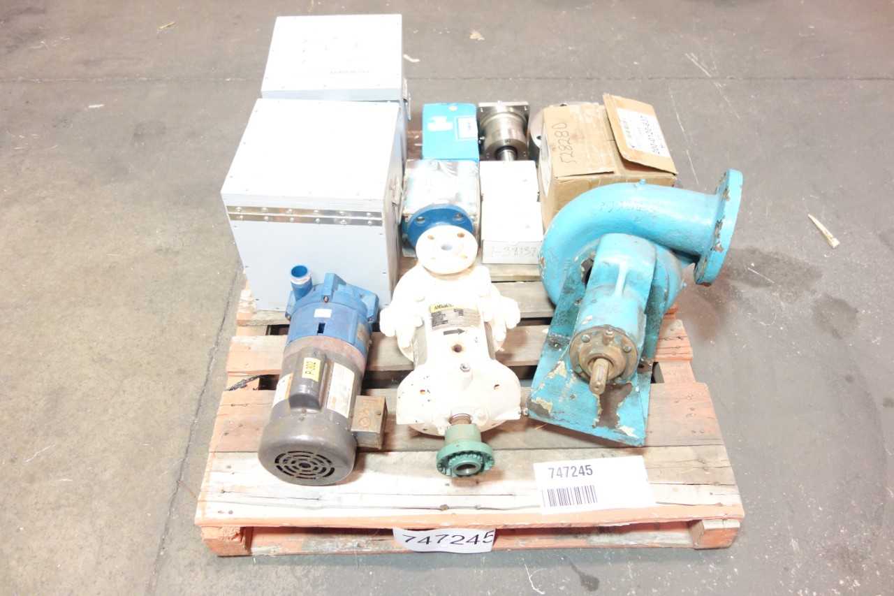 1 PALLET OF ASSORTED CENTRIFUGAL PUMPS, GEAR PUMPS, PUMP REPLACEMENT PARTS- AMERICAN MARSH, FLOWSERVE - CENTRIFUGAL PUMP