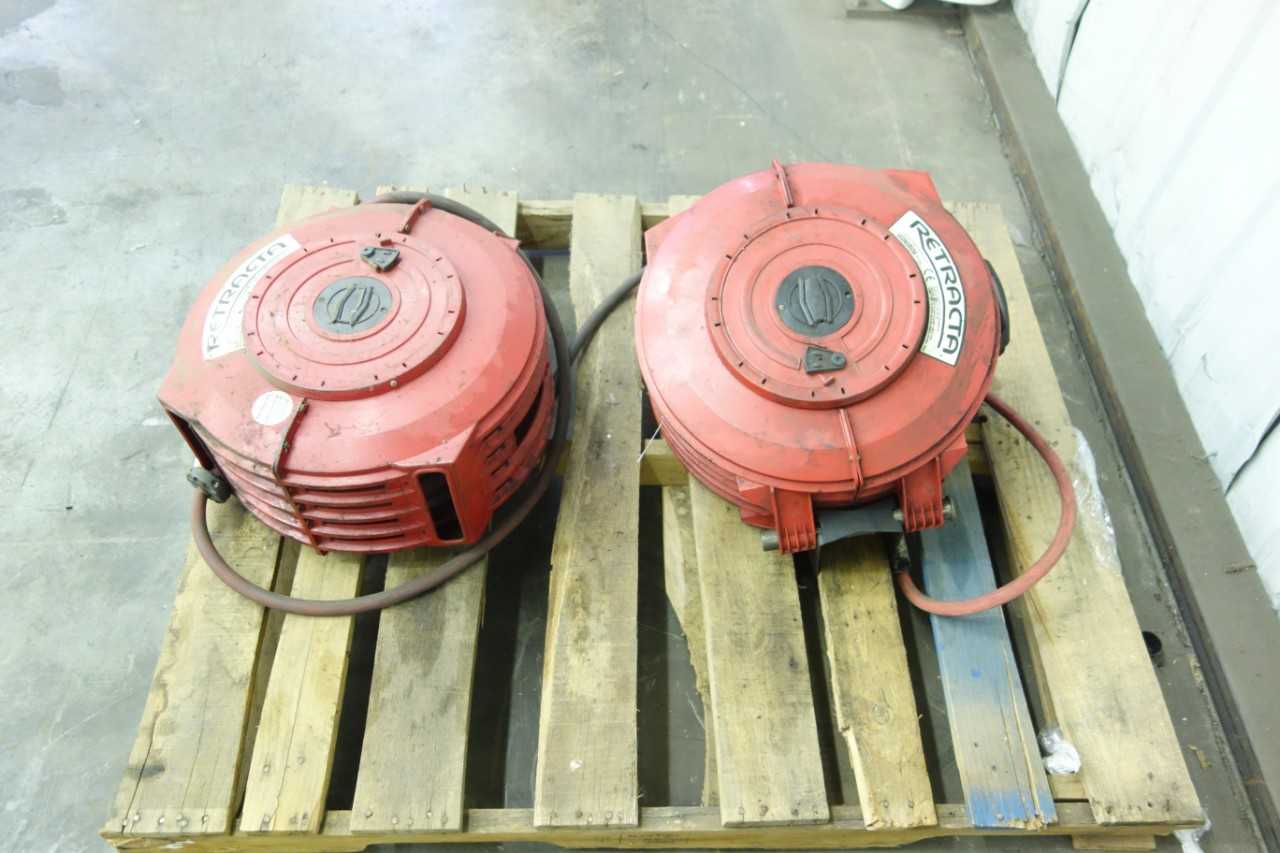 LOT OF 2 RETRACTA AUTO-REWIND HOSE REEL - HOSE