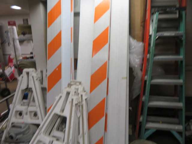 Traffic Gates/ Road Closure and roll of plastic - MISCELLANEOUS