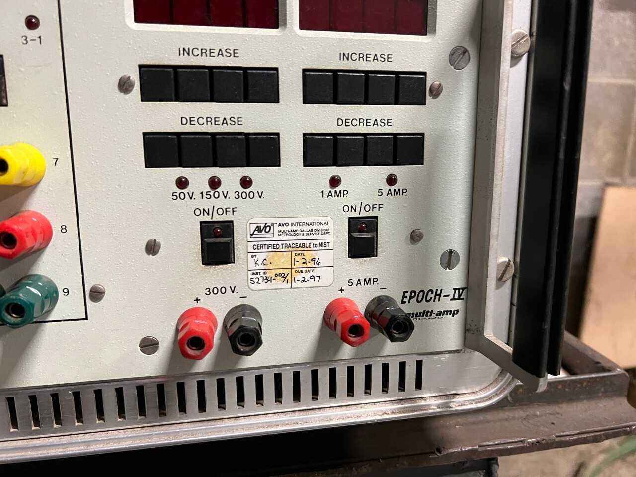 Multi-Amp EPOCH-IV timer/voltage aux unit - ELECTRICAL TESTING EQUIPMENT