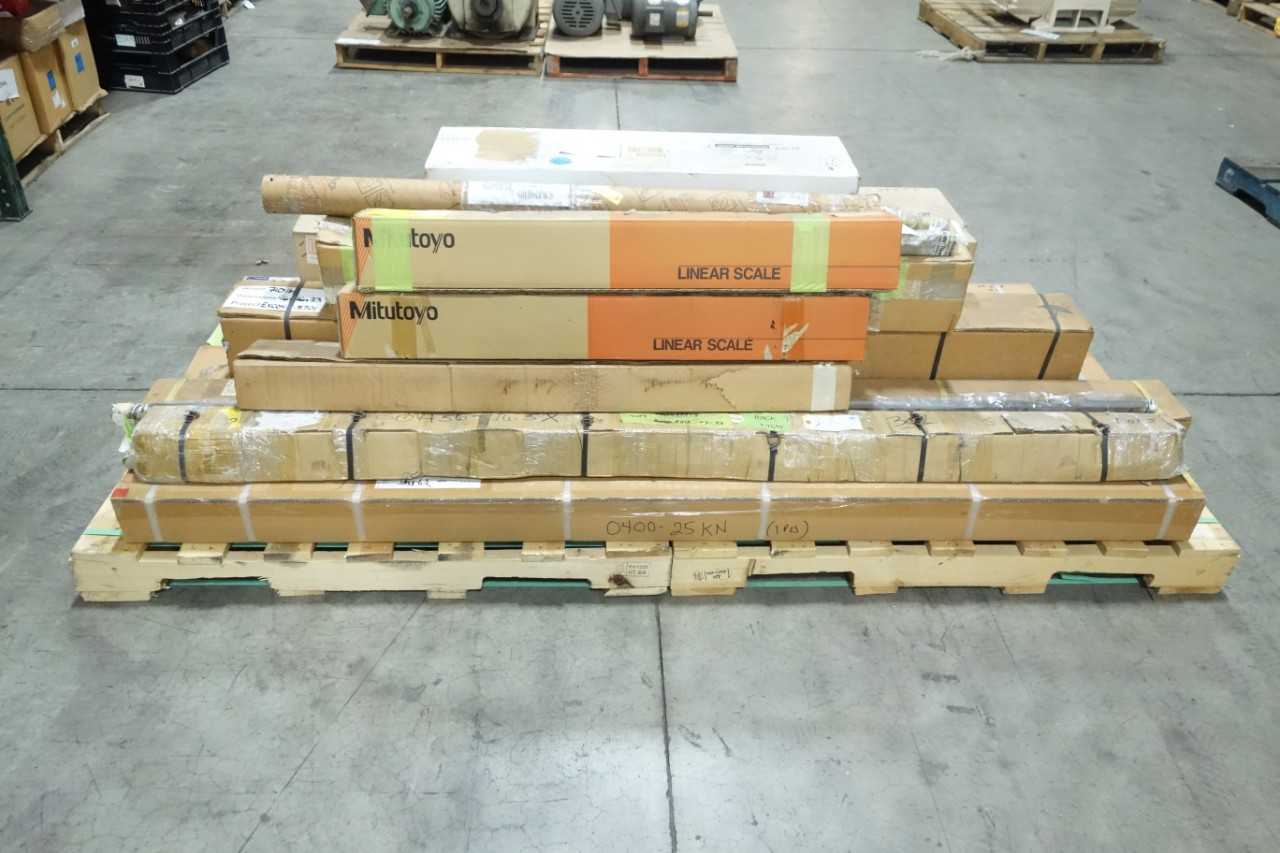 PALLET OF LINEAR GUIDE RAILS BALL SCREW ASSEMBLIES - BALL VALVE