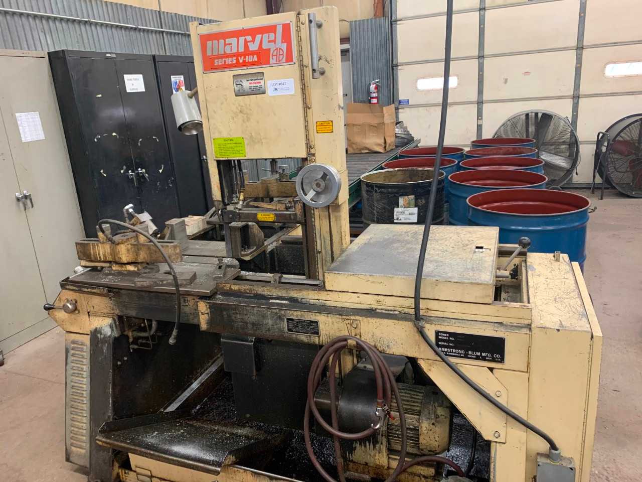 Marvel Series V-10A Vertical Band Saw with Extra Saw Blades - METAL SAWS