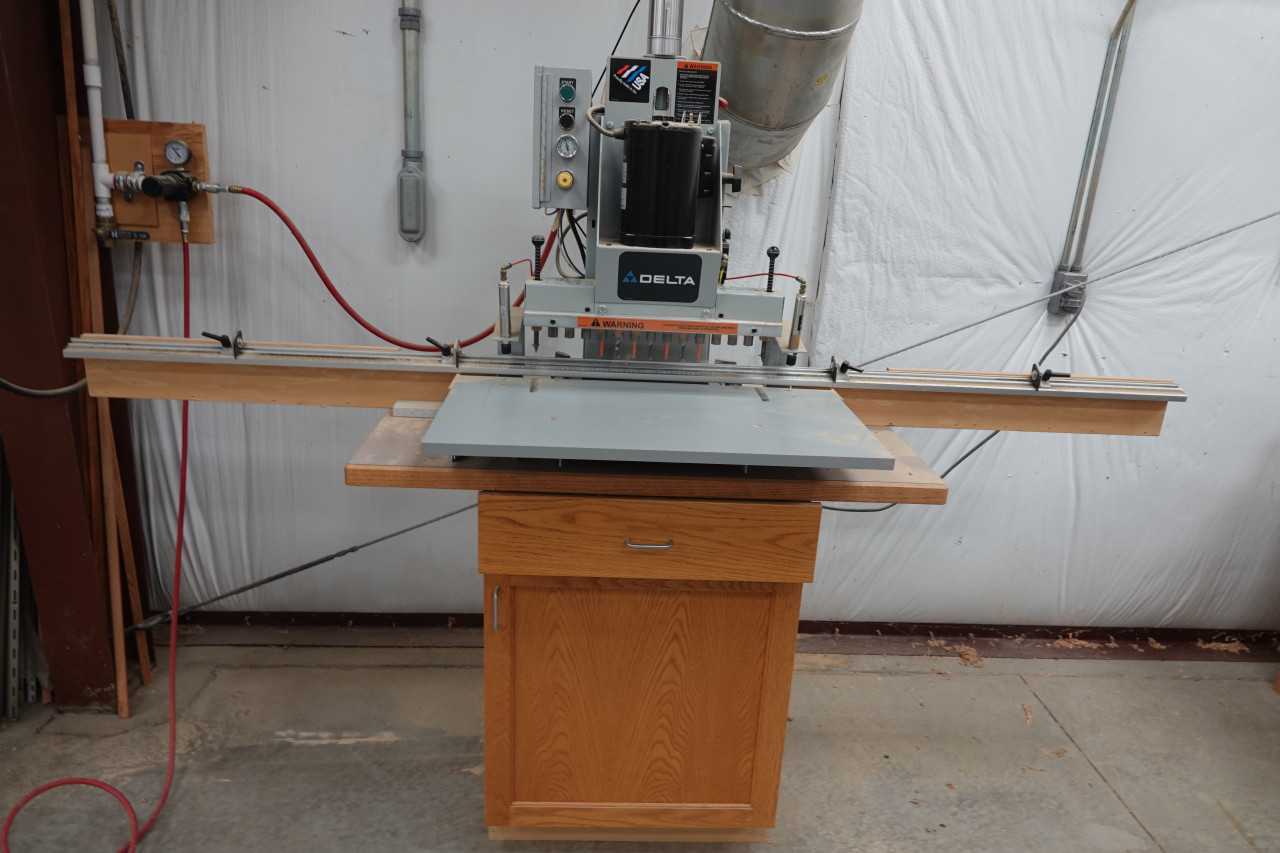 Delta 32-326 13-Spindle Pneumatic Line Boring Machine w/Stand - MACHINE TOOLING