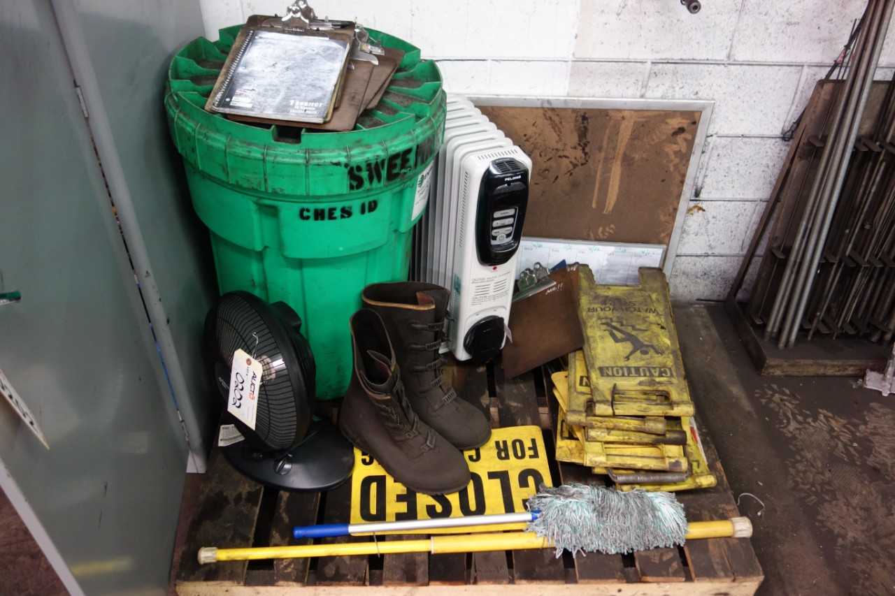 CABINET WITH CONTENTS & PALLET, SAFETY SUPPLIES - SAFETY EQUIPMENT