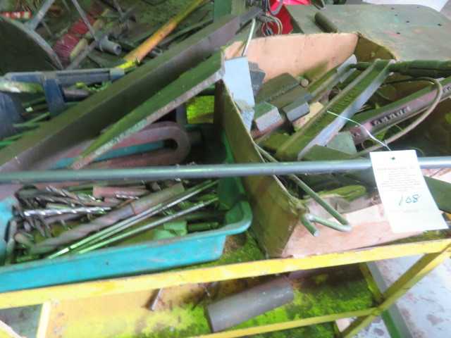 Metal cart and contents - MISCELLANEOUS