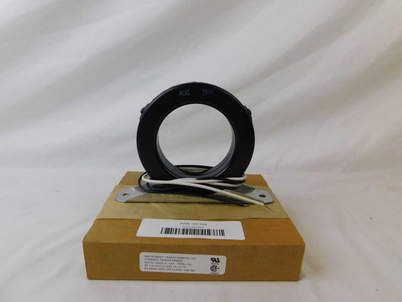 Quantity of 2 New Surplus Instrument Transformers Inc 76RBL-102 Current Transformer 1000:5A 600V 50-400Hz - CONTROL TRANSFORMERS