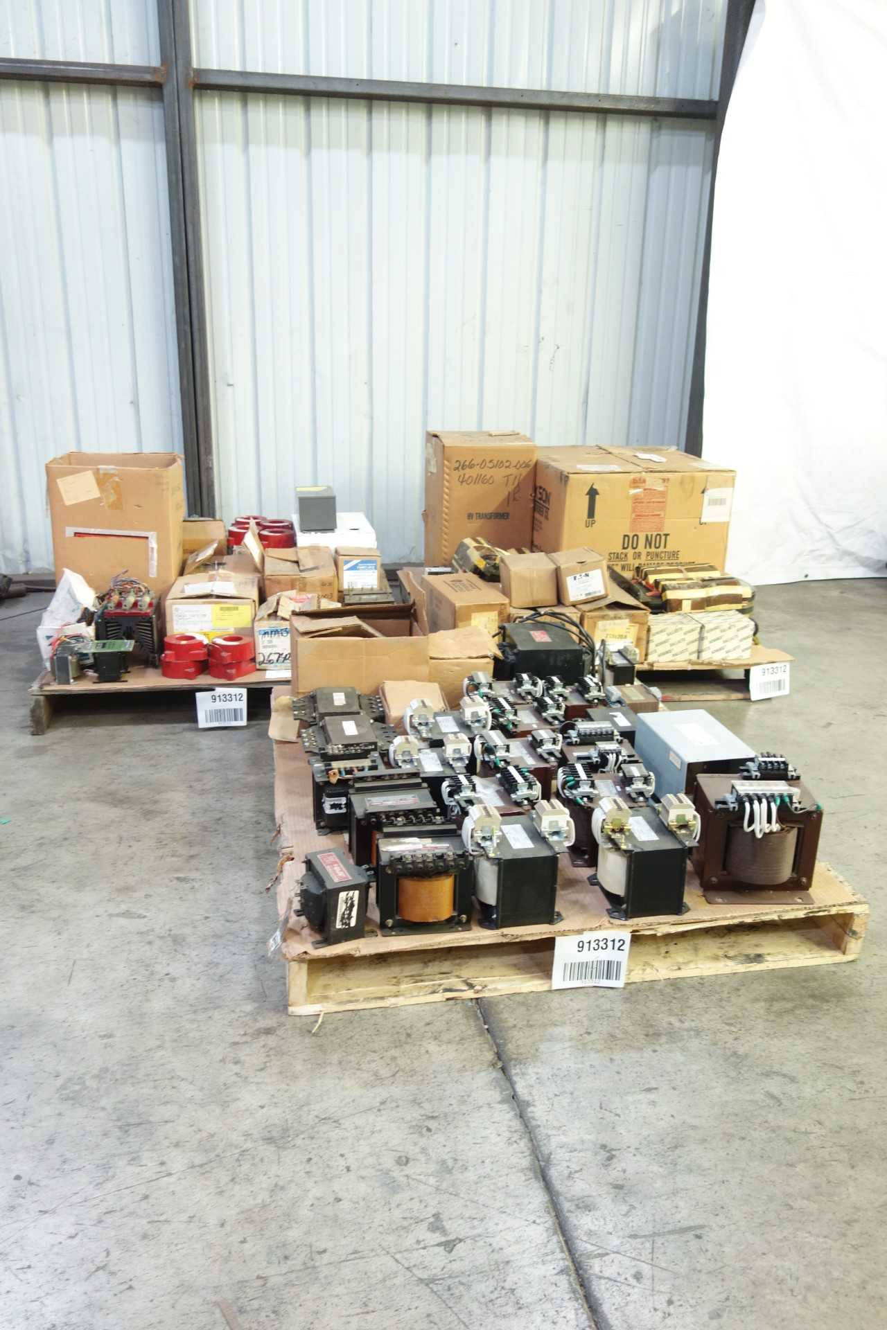 3 PALLETS OF ASSORTED TRANSFORMERS - CONTROL TRANSFORMERS