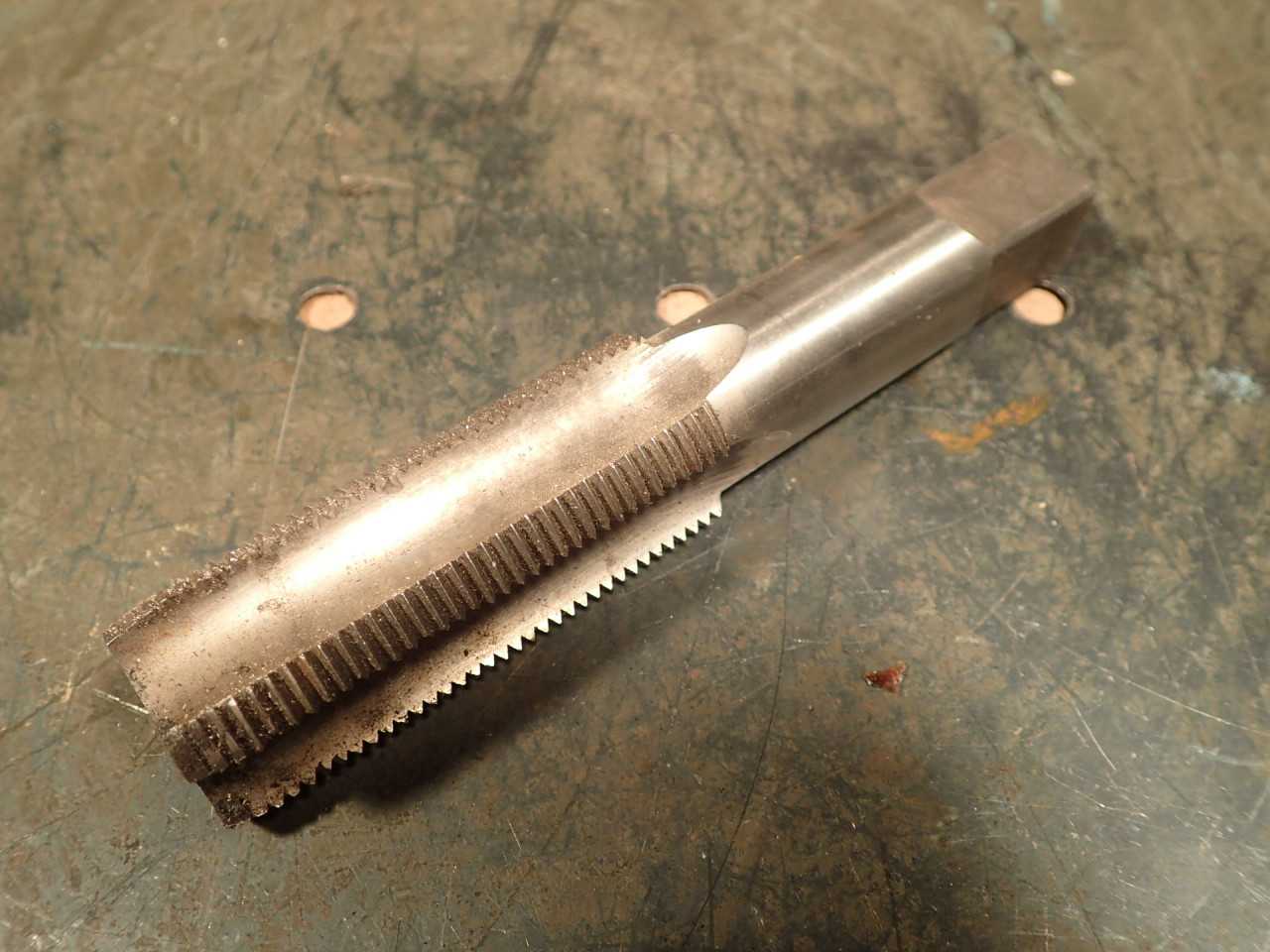 USA Made 1" -14 NF Hand Thread Tap: HS GH4, 4-Flute, Used in Good Cond, No Chips - HOLEMAKING TOOLS