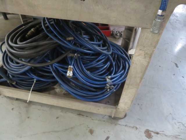 Rubber Hoses, Carts and Box of Contents - MISCELLANEOUS