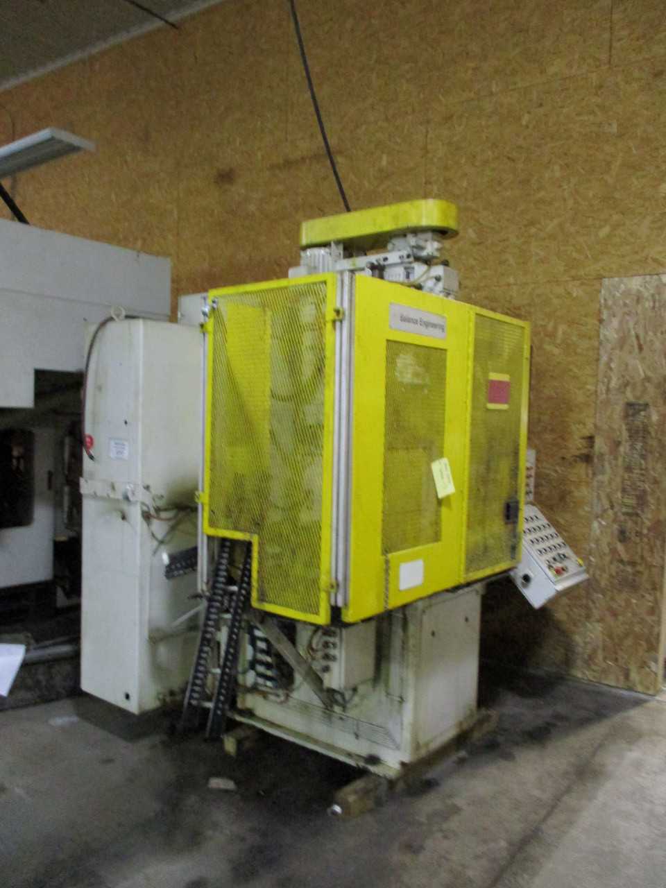 2001 BALANCE ENGINEERING STR-556-ED1 VERTICAL STATIC ROTATING BALANCER - MACHINING EQUIPMENT
