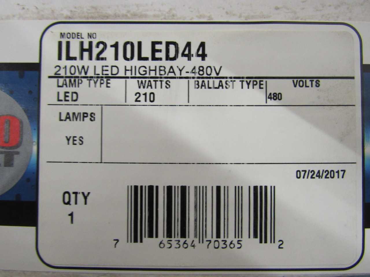 Atlas ILH210LED44 Lighting Fixture LED Lamp 480VAC 210 Watts - LIGHTING