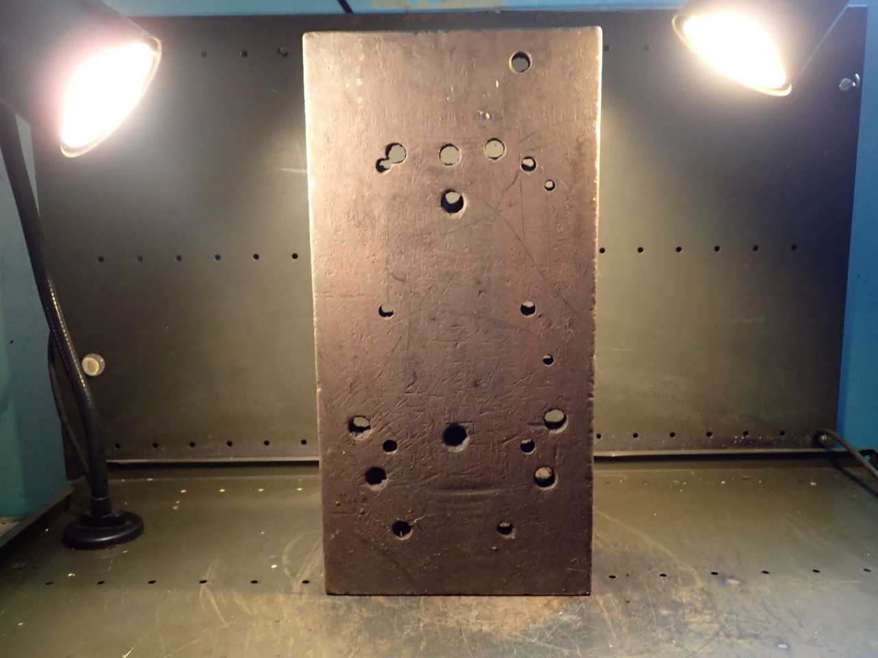 20" x 12" x 10" Wide Cast Iron Right Angle Mill Milling Set-Up Fixture Plate - END MILLS