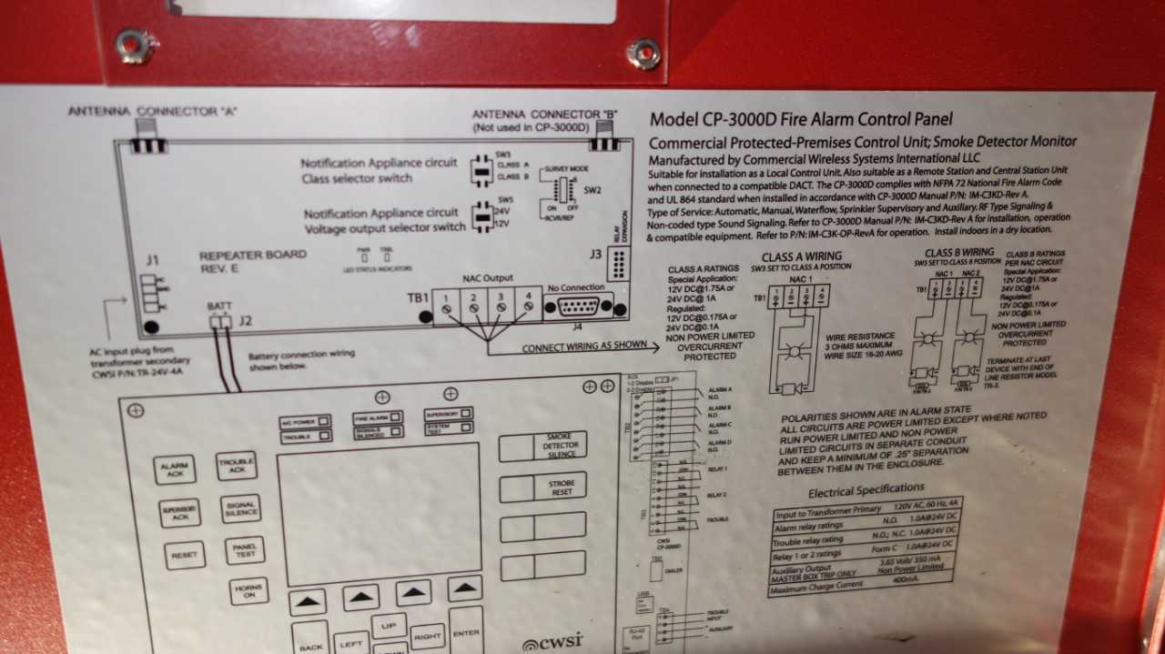 CWSI CP-3000D FIRE ALARM CONTROL PANEL - AUTOMATION & CONTROLS