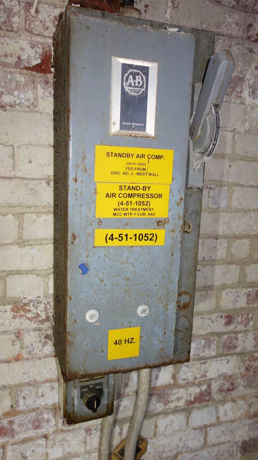 WALL OF ASSORTED DISCONNECT SWITCHES, STARTERS (TRANSFORMERS NOT INCLUDED) - CONTROL TRANSFORMERS