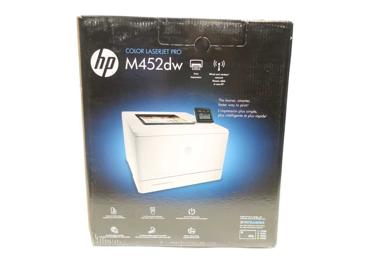 HEWLETT PACKARD HP M452DW LASERJET PRO WIRELESS LASER PRINTER - PACKAGING