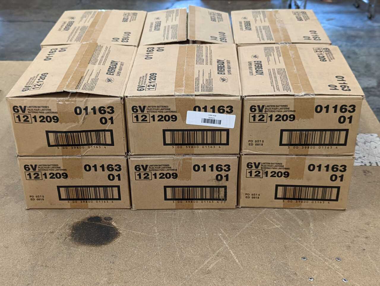 [Eveready - 12 Cases of 12] "1209" 6V Lantern Batteries - INDUSTRIAL PARTS