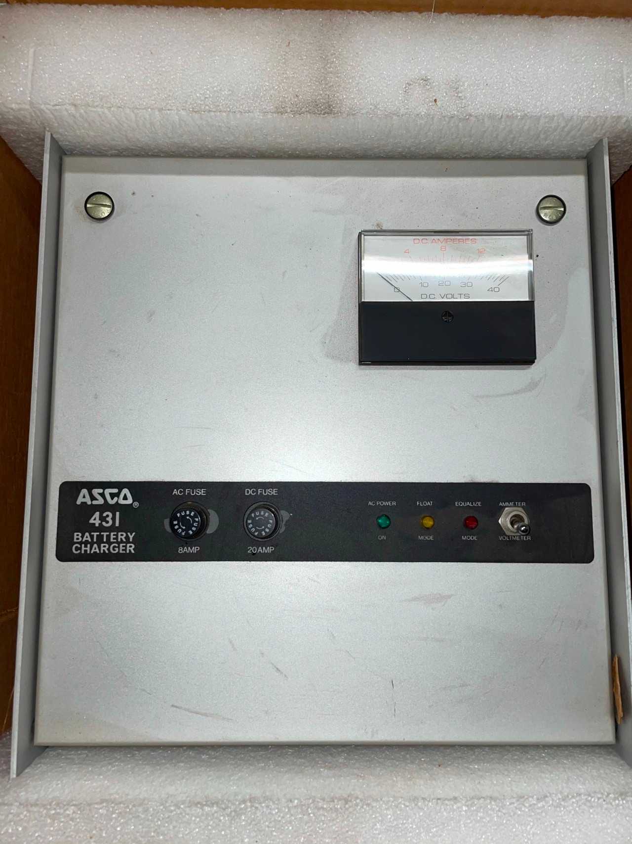 New - ASCO 431 AutoCharge Battery Charger 43121030CC - MATERIAL HANDLING