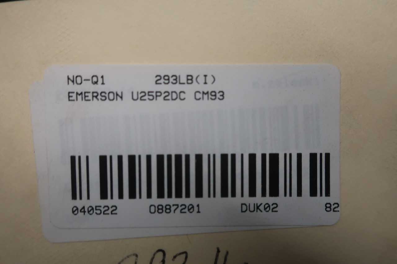 EMERSON U25P2DC CM93 MOTOR 284TC 3PH 25HP 1770RPM 208-230/460V-AC - ELECTRIC MOTORS