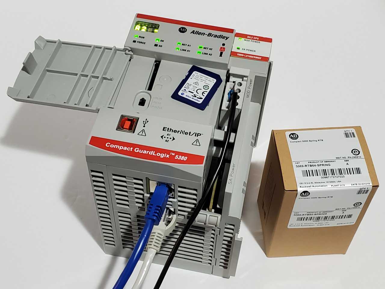 Allen Bradley CompactLogix 5069-L3100ERMS2 Plus Brand new 5069-RTB64 Spring - AUTOMATION & CONTROLS Allen Bradley CompactLogix 5069-L3100ERMS2 Plus Brand new 5069-RTB64 Spring - AUTOMATION & CONTROLS