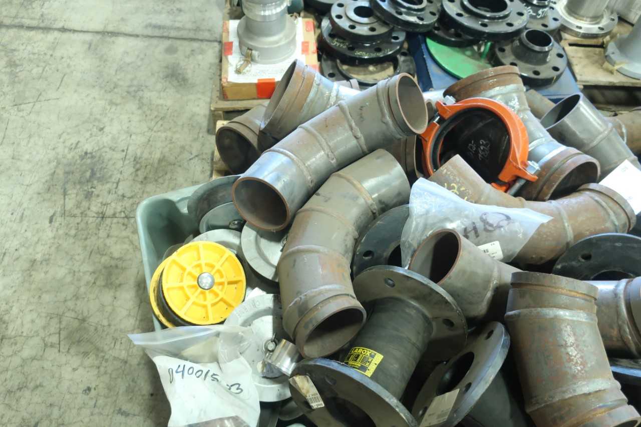 9 PALLETS OF ASSORTED FLANGES FITTINGS COUPLINGS - MISCELLANEOUS