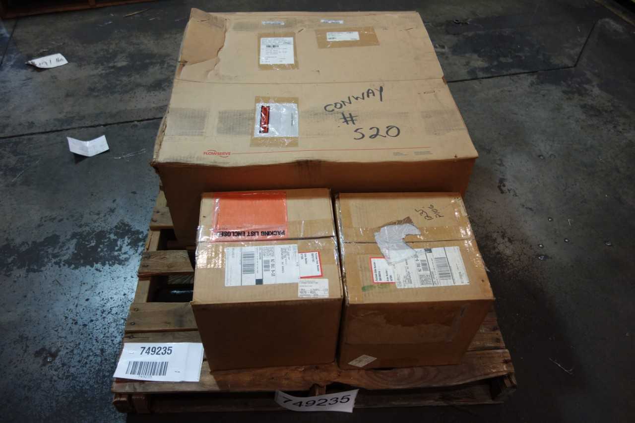 1 PALLET OF ASSORTED PUMP PARTS & ACCESSORIES- FLOWSERVE - PUMPS