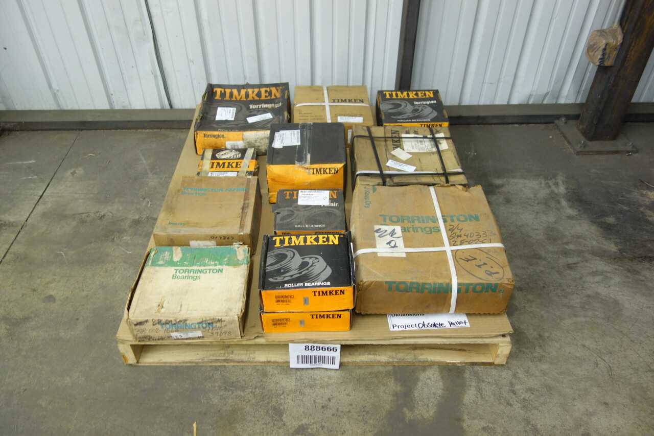 PALLET OF ASSORTED ROLLER BEARINGS, TIMKEN, TORRINGTON - BEARINGS