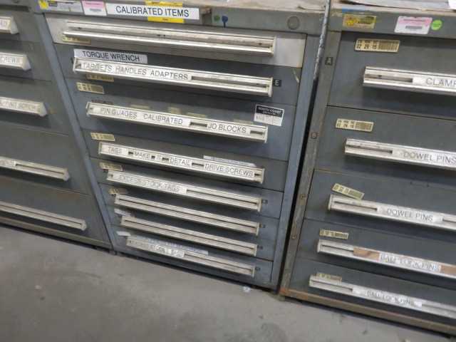 8 Drawer Stanley Vidmar and contents - MISCELLANEOUS
