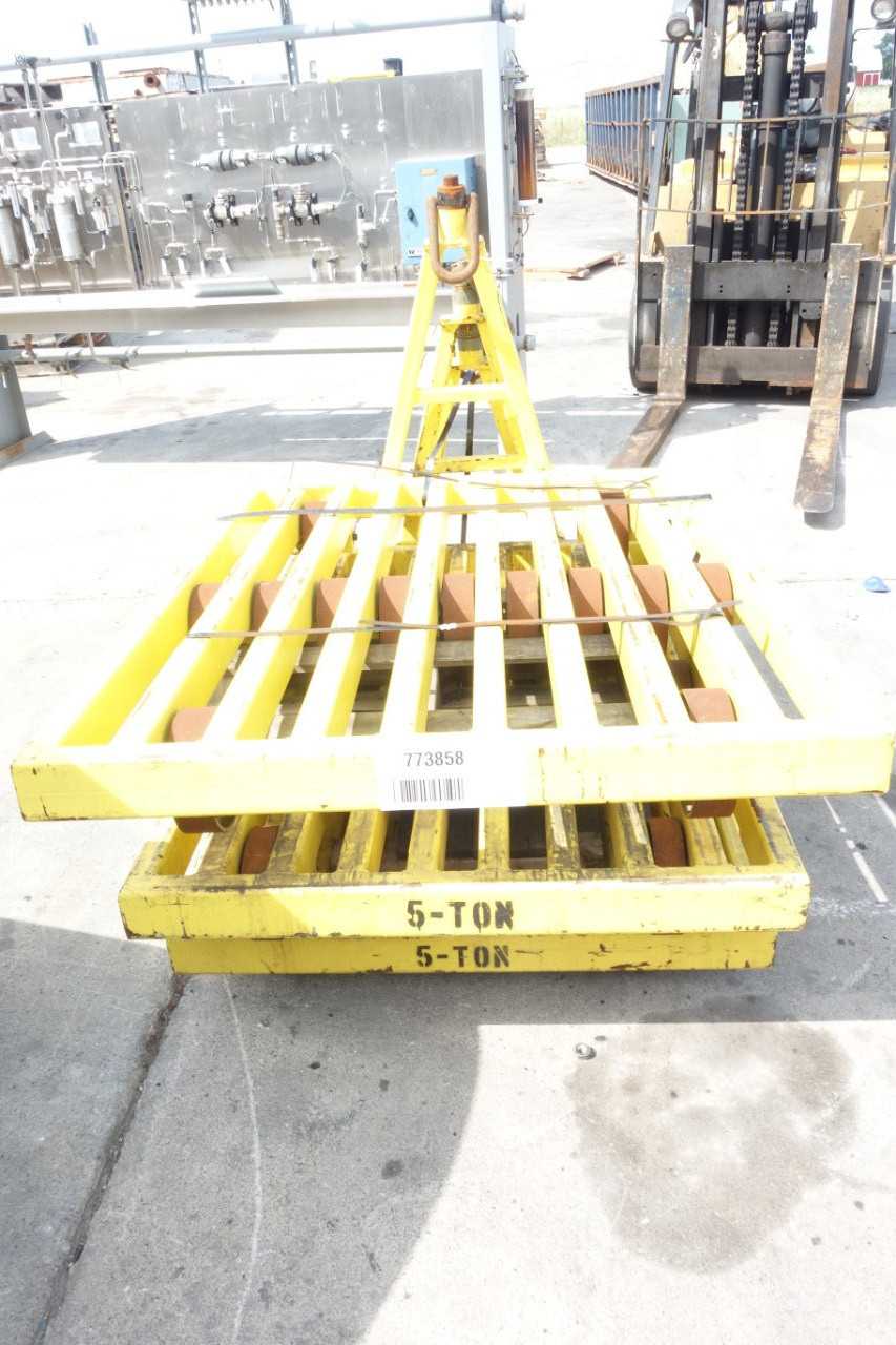 LOT OF 3 YELLOW CART 5-TON - ROLLING CARTS