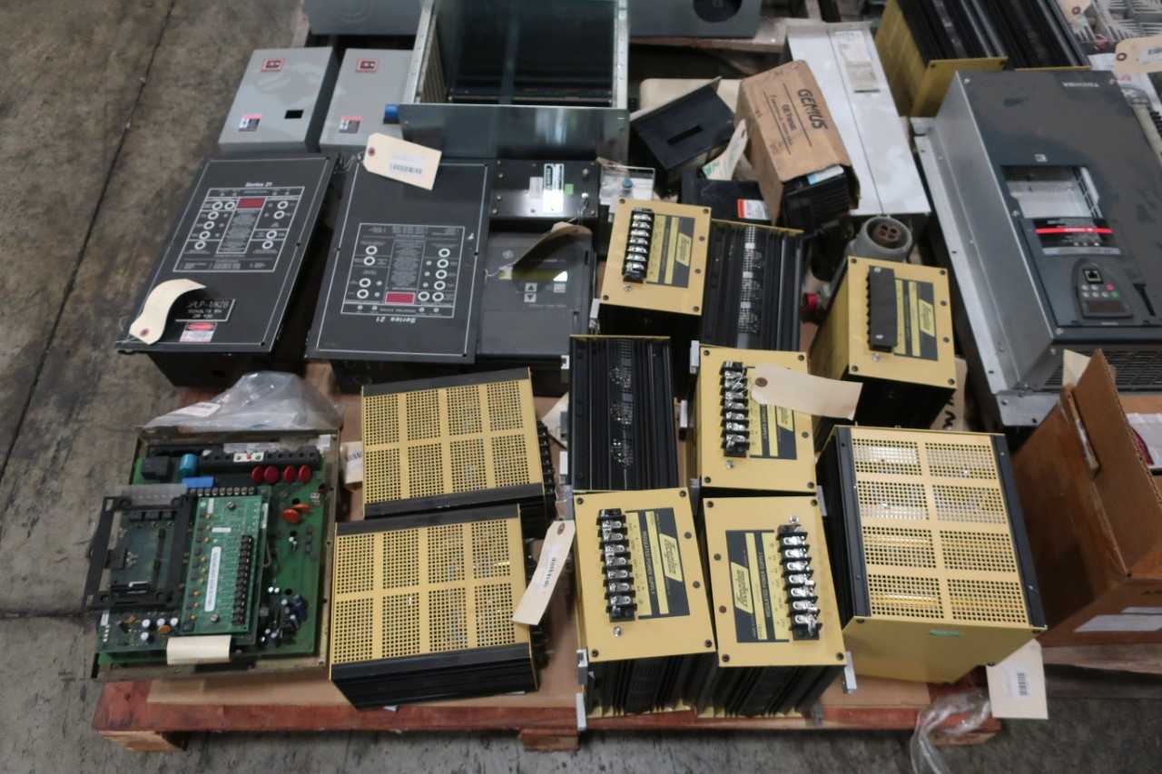 6 PALLETS OF ASSORTED ELECTRICAL EQUIPMENT - ELECTRICAL COMPONENTS