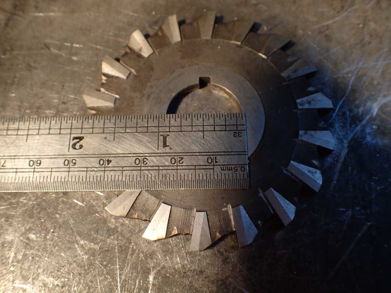 5/32" x 3" OD Plain Straight Tooth Horizontal Mill Milling Cutter: 1" Arbor Hole - MILLING TOOLS