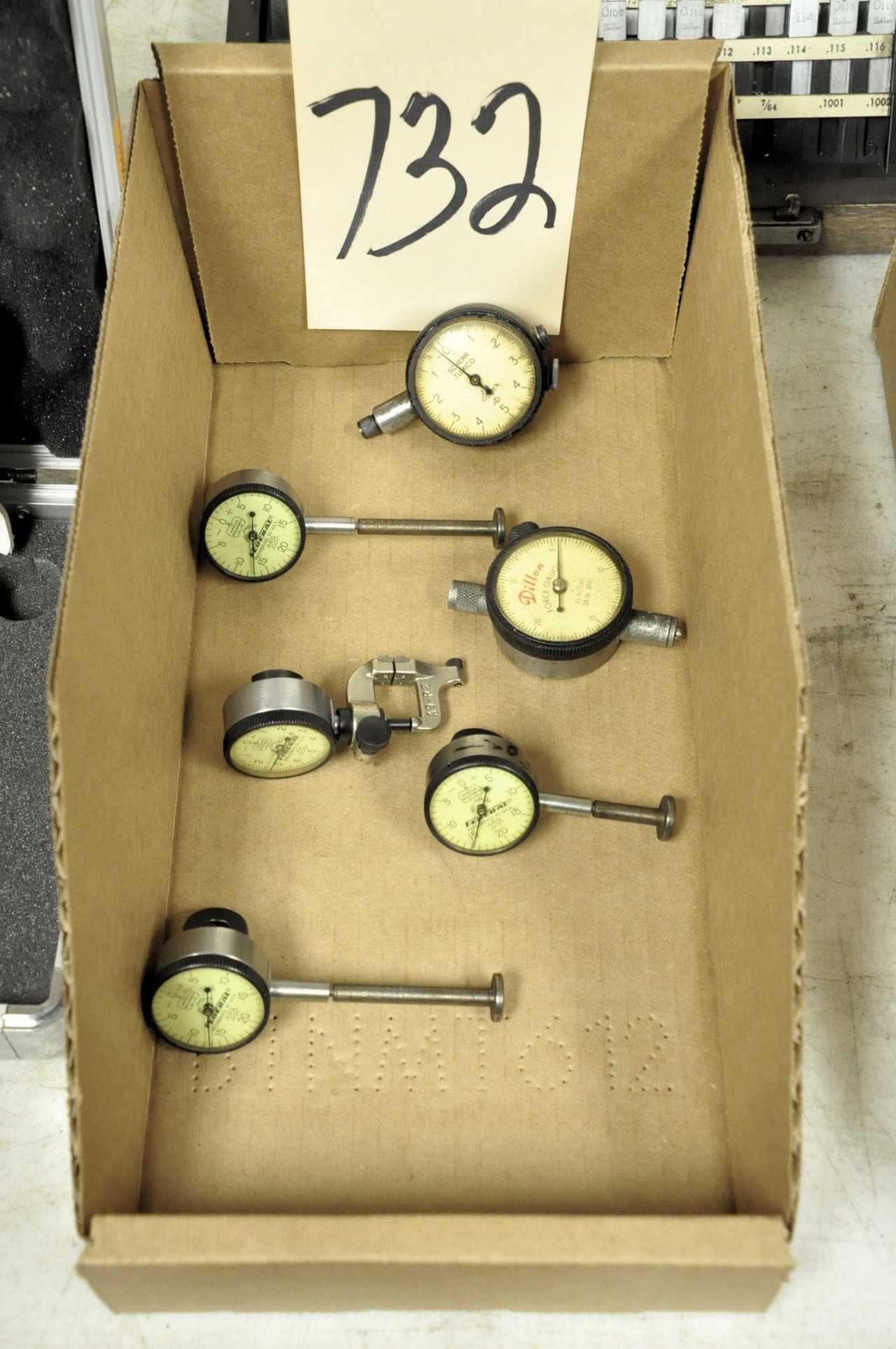 6 Various Dial Force Indicator Gauges in 1 Box - ELECTRIC POWER TOOLS