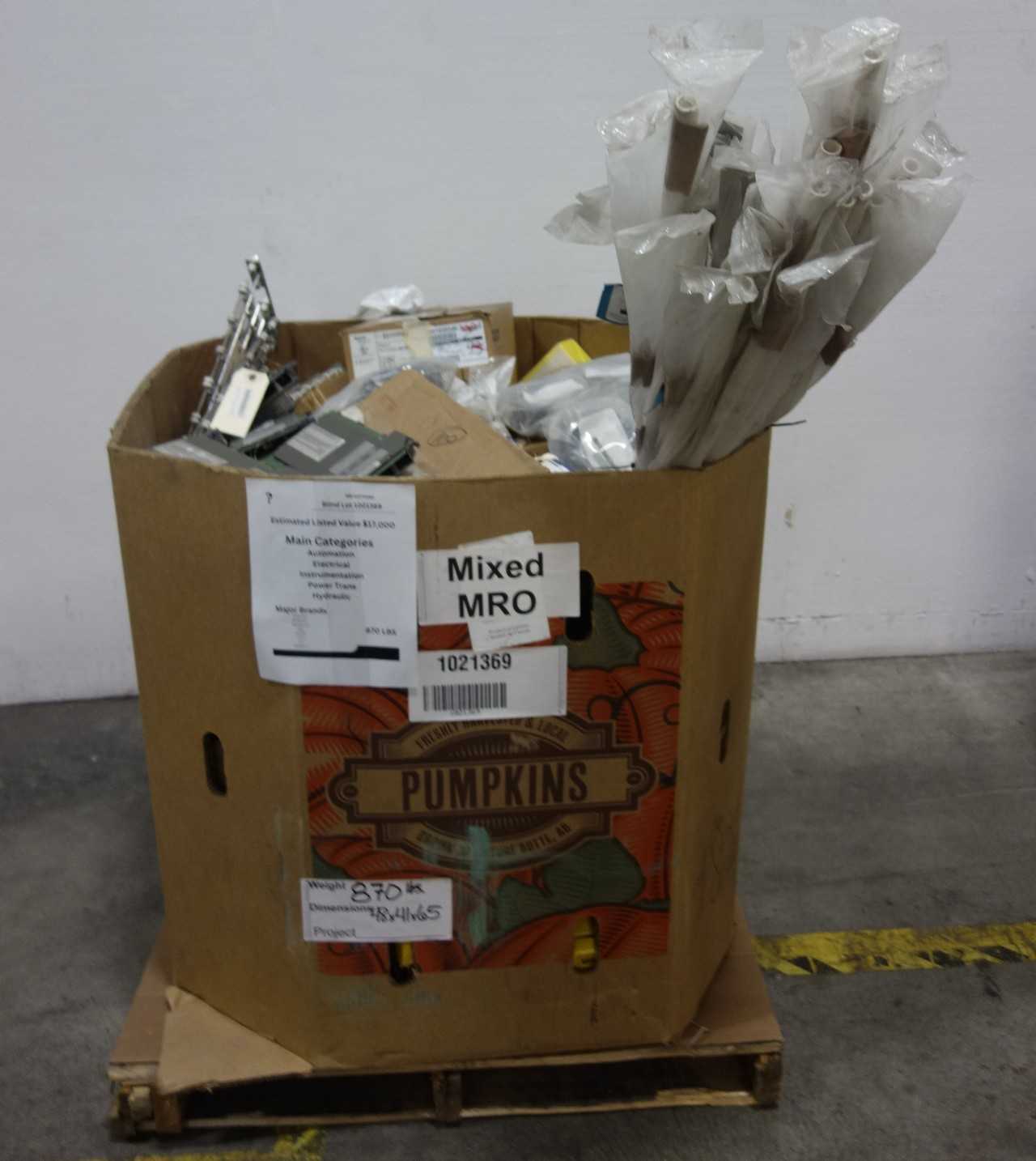 BLIND LOT OF MIXED MRO - INDUSTRIAL PARTS