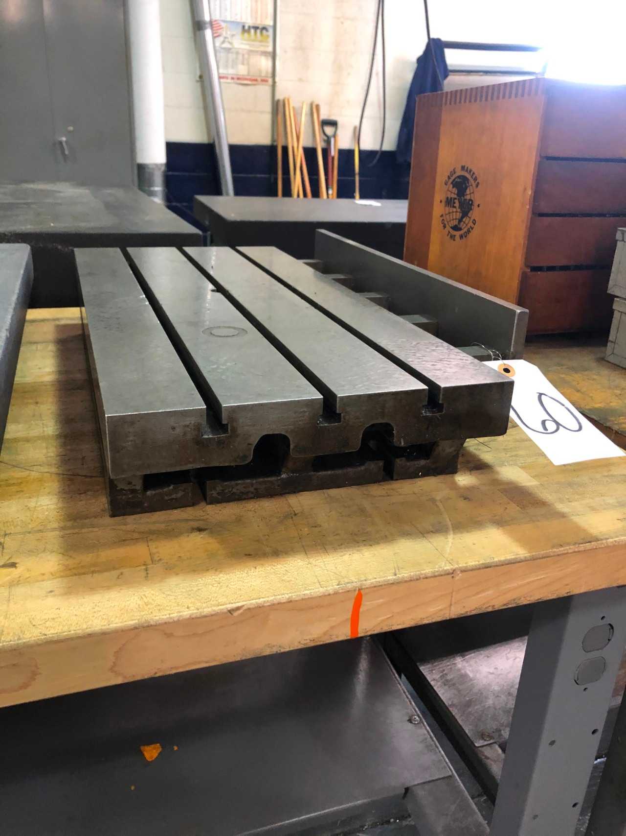 T-Slotted Sub Table, 11" x 24" (Off Moore Jig Grinder) - GRINDING MACHINES