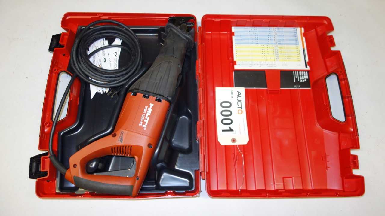 HILTI WSR 1250-PE RECIPROCATING SAW - ELECTRIC POWER TOOLS