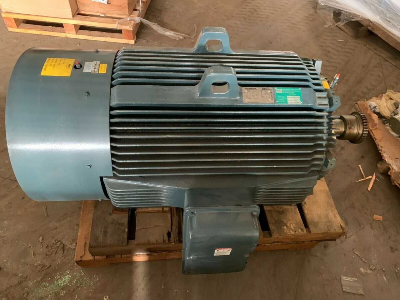 NEW TOSHIBA 250HP 1185RPM MOTOR N449T FRAME 6F4250L189729 - ELECTRIC MOTORS