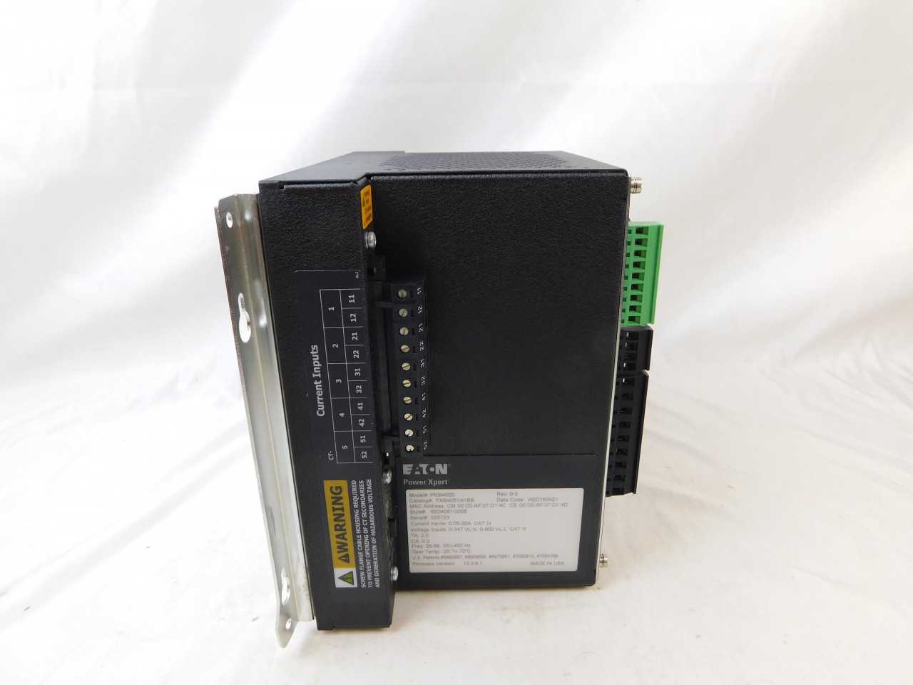 (1) Eaton PXM4051A1BB PLC Control Power Monitering Meter .5-20A 347VAC 350Hz/450Hz - AUTOMATION & CONTROLS