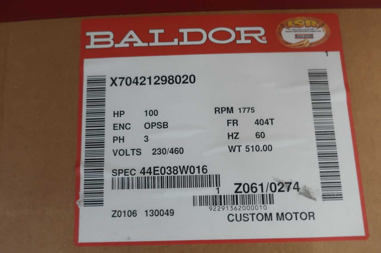 BALDORC MOTOR - ELECTRIC MOTORS
