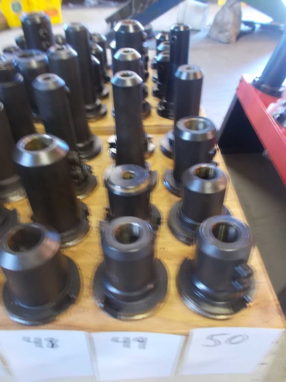 4 Valenite Cat 50 End Mill Holders Assorted - MACHINING ACCESSORIES & TOOLING