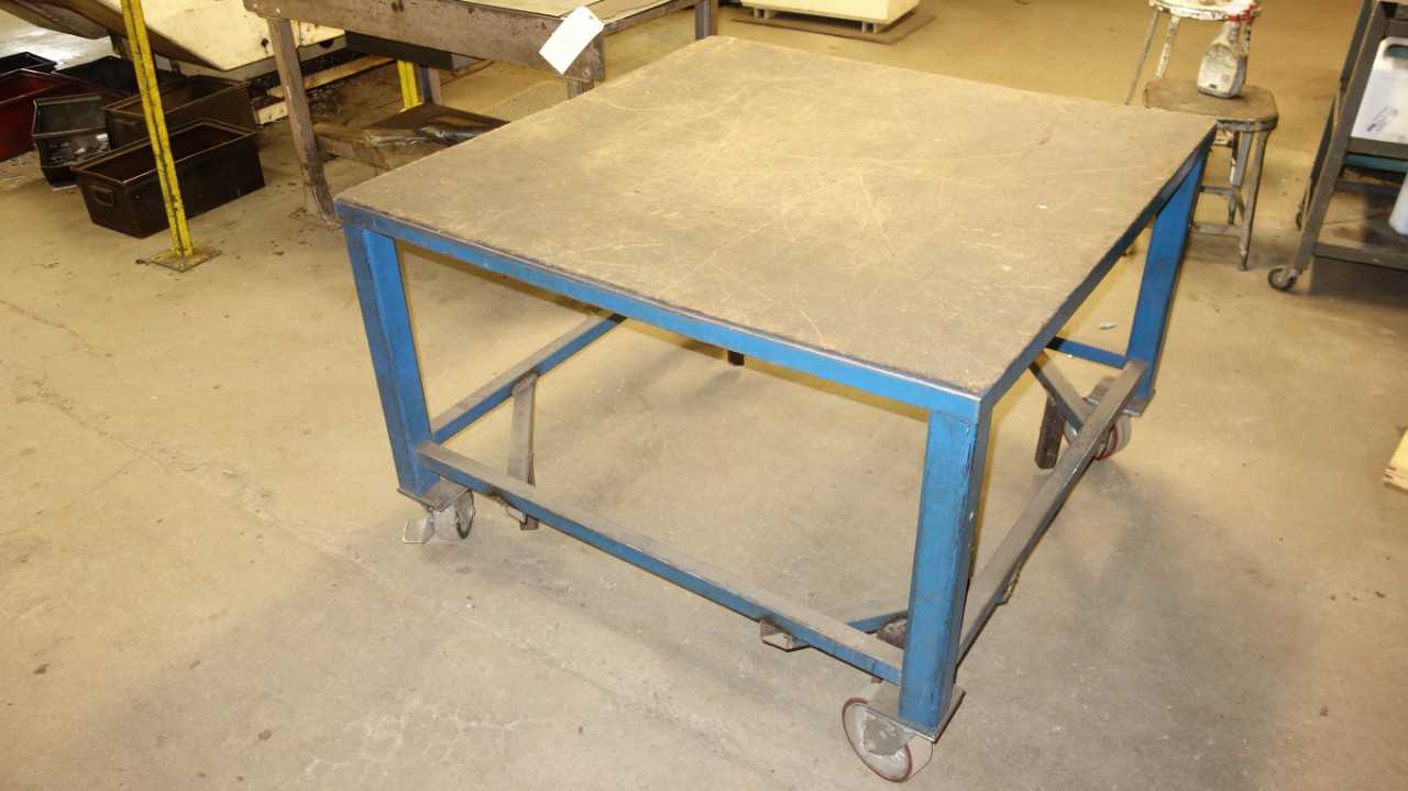 ROLLING MOBILE STEEL WORK TABLE - PLANT & FACILITY