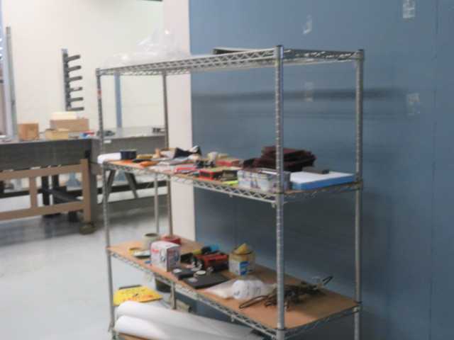 Metal Rack on wheels (2) Lot - MISCELLANEOUS
